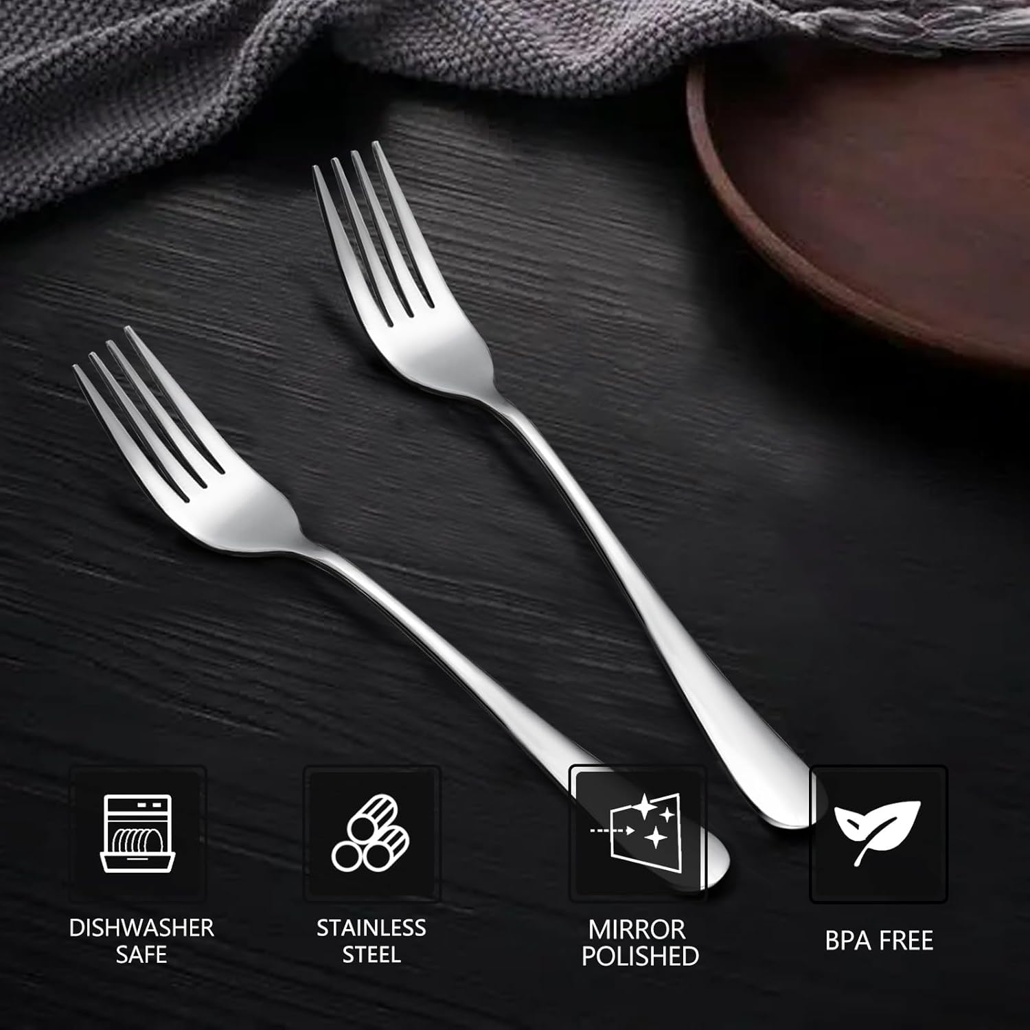 SANTUO Stainless Steel Flatware Set for Dinning