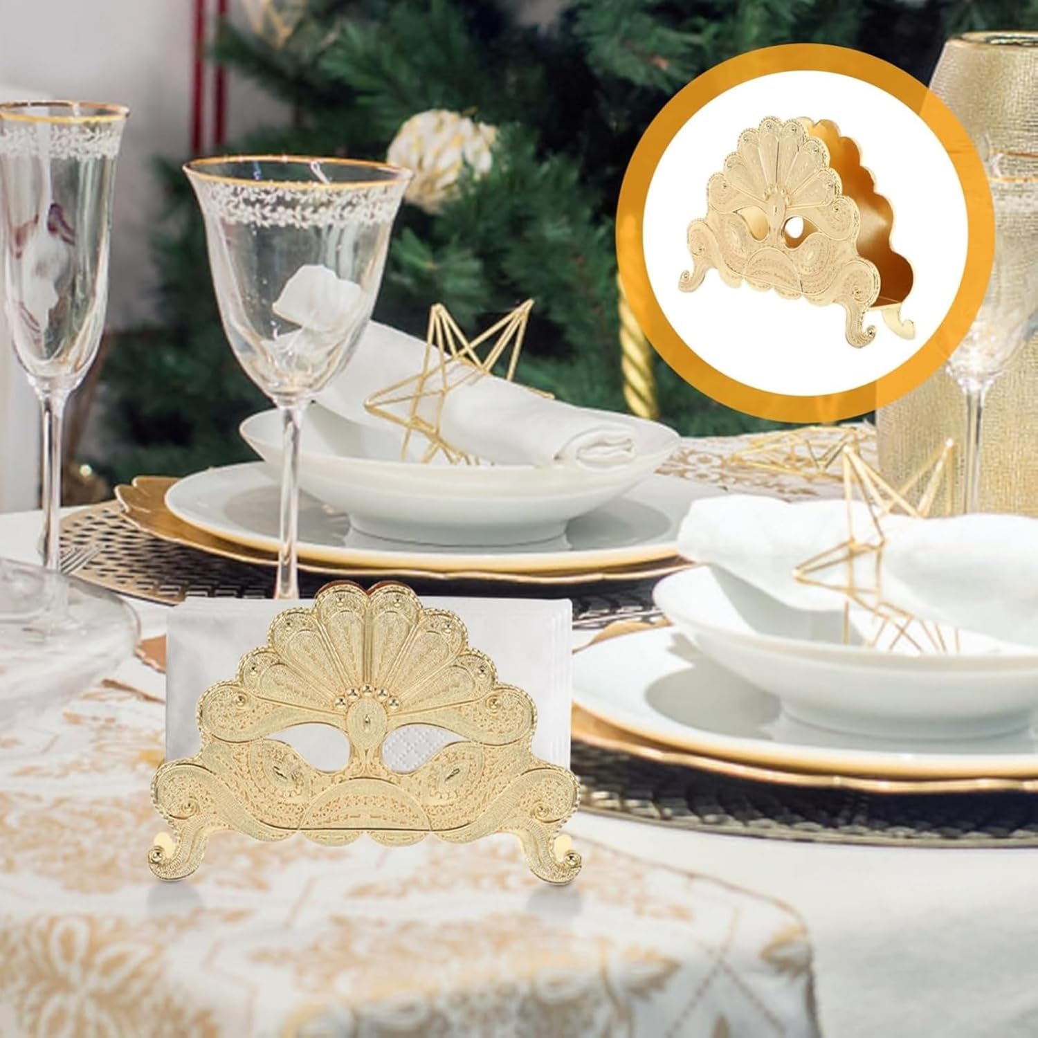 Modern Gold Napkin Holders for Kitchen Use