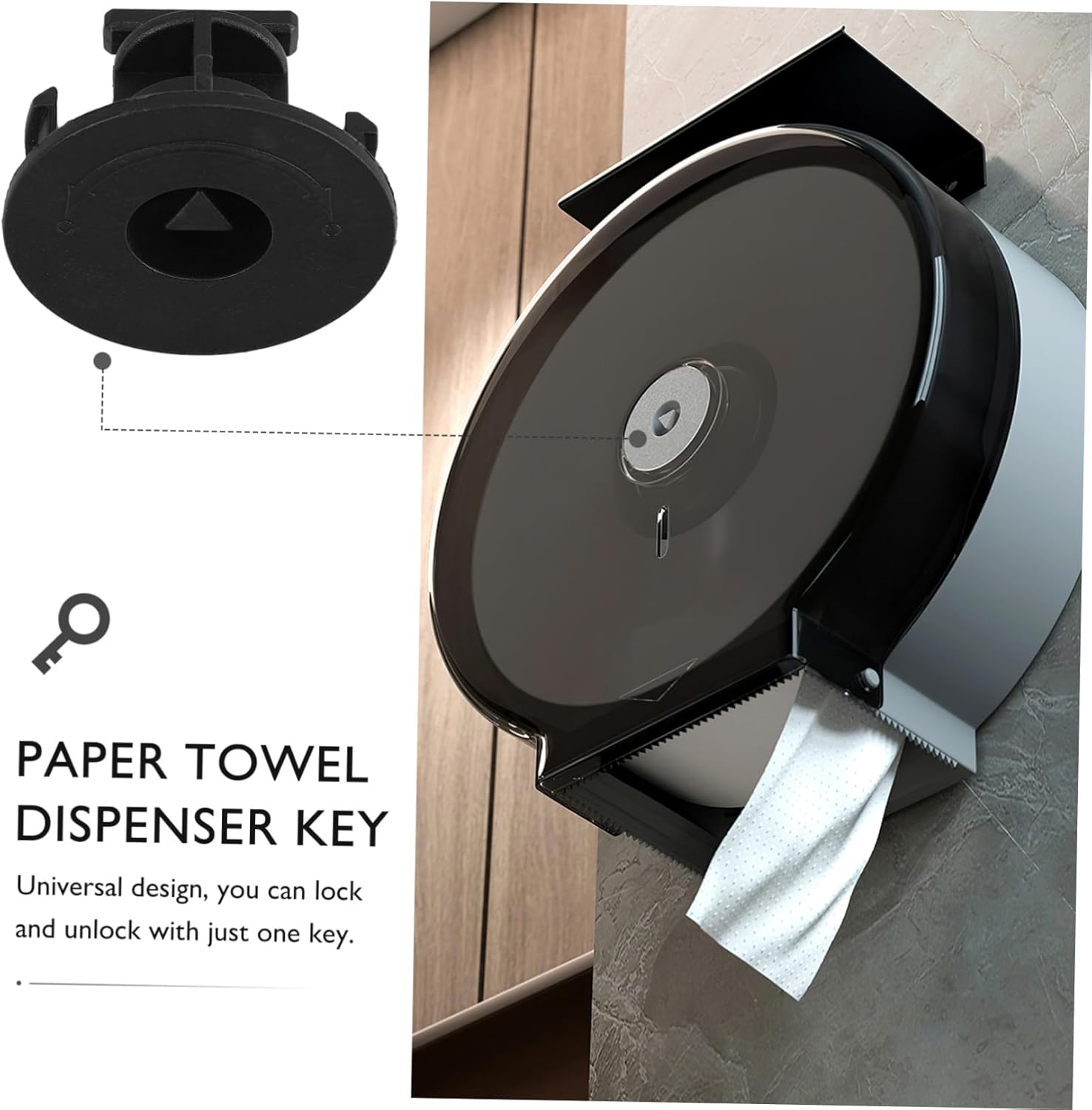 VOSAREA 2pc Dispenser Lock Replacement for Paper Towel Stand