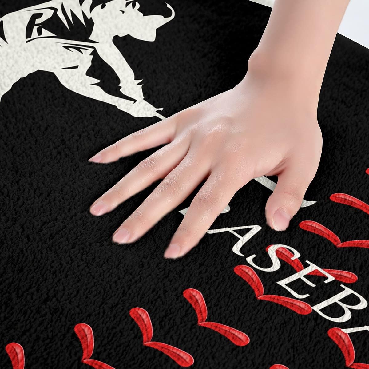 Feelyou Baseball Bath Mat 16x24 Inch