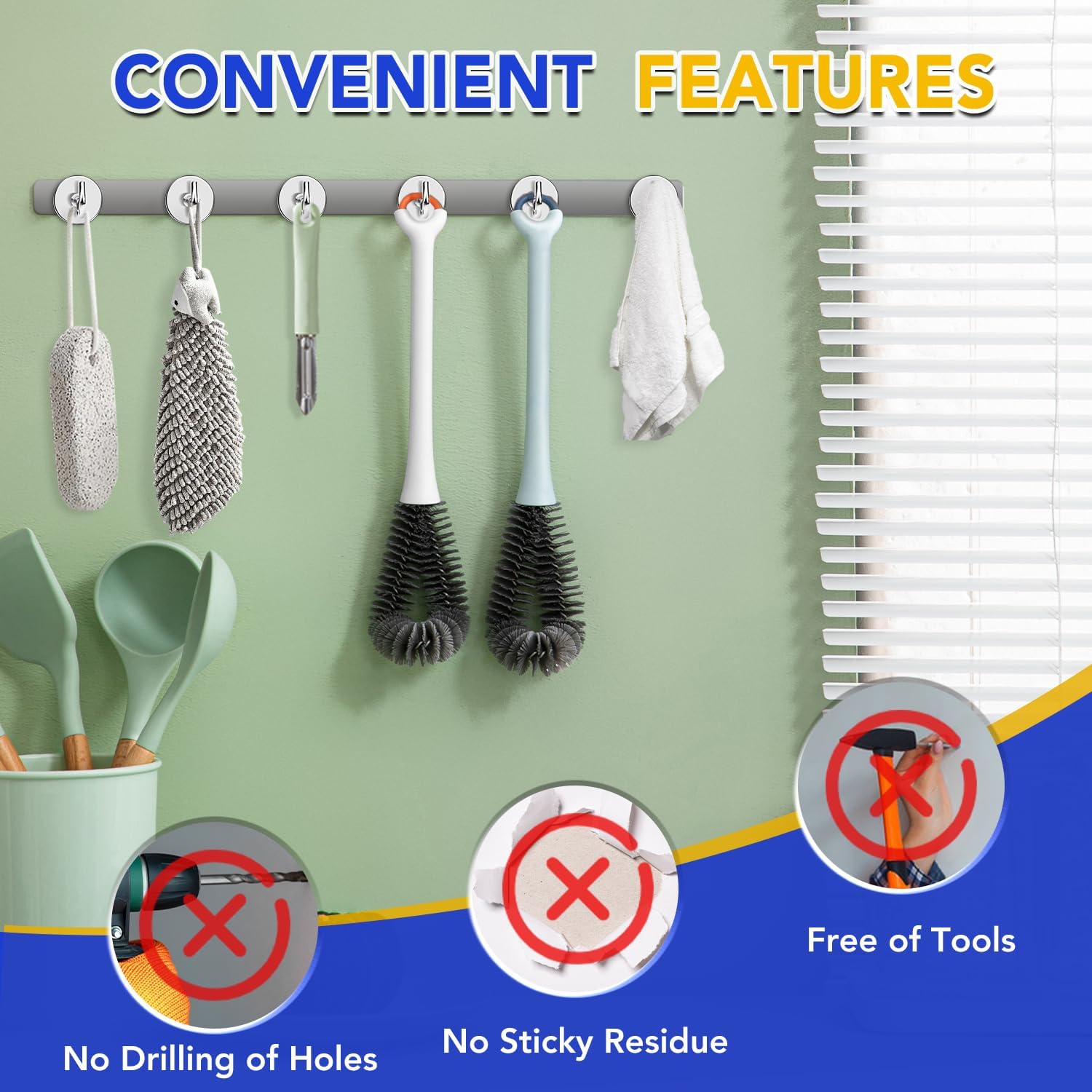 VSKIZ 10 Pack Heavy Duty Magnet Hooks for Cruise Cabins