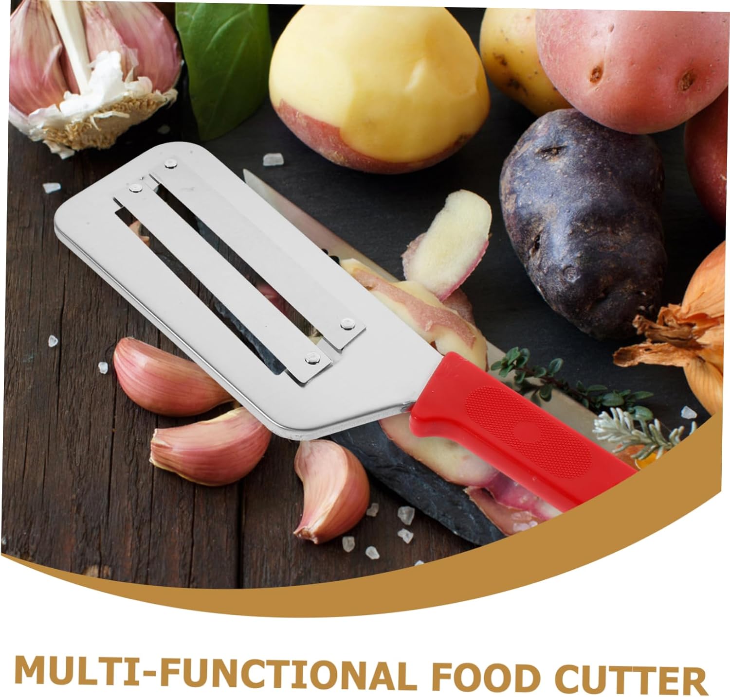 Cabilock Red Handle Vegetable Slicer