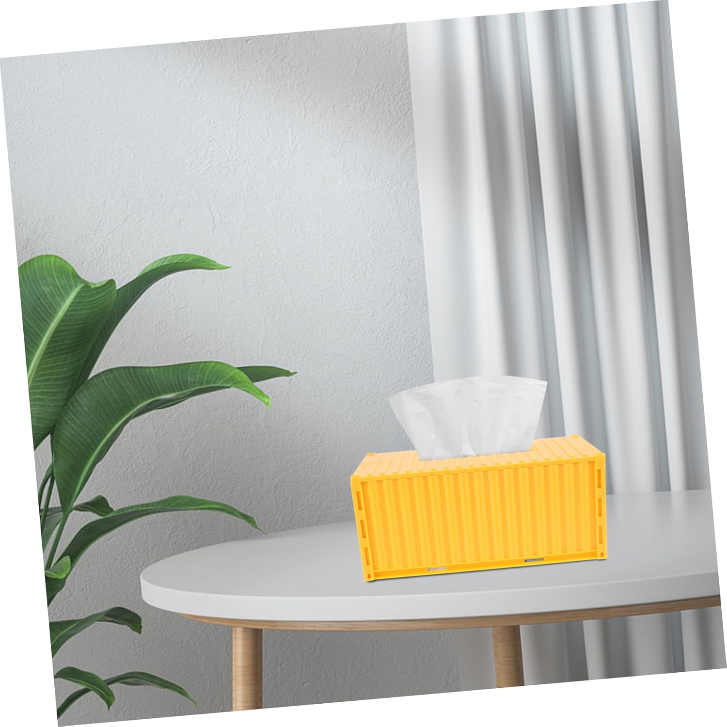 Vivid Shipping Container Tissue Box Cover Travel Wipes Case