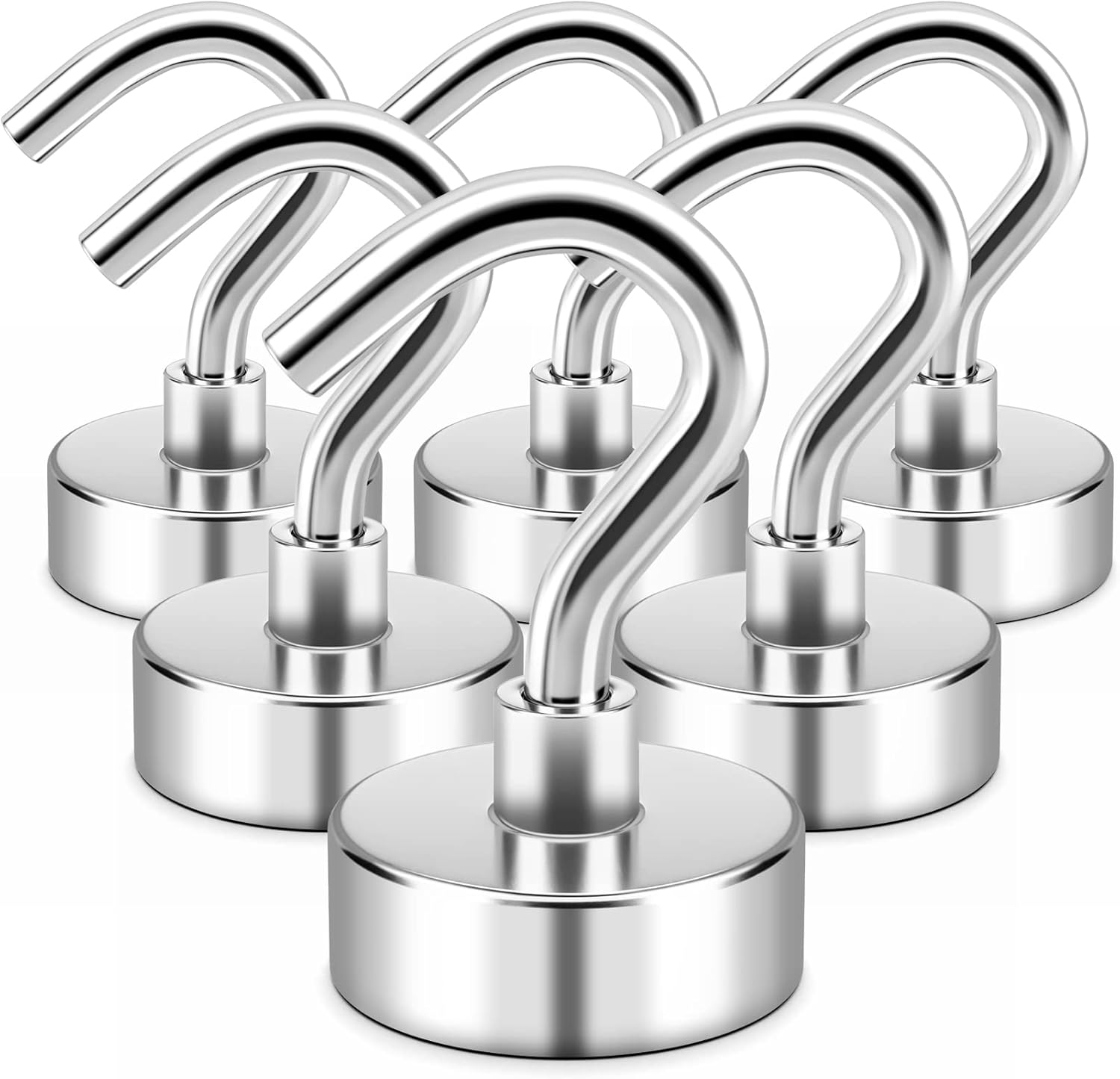 FINDMAG Magnetic Hooks 30LBS Neodymium Durable Strong for Hanging