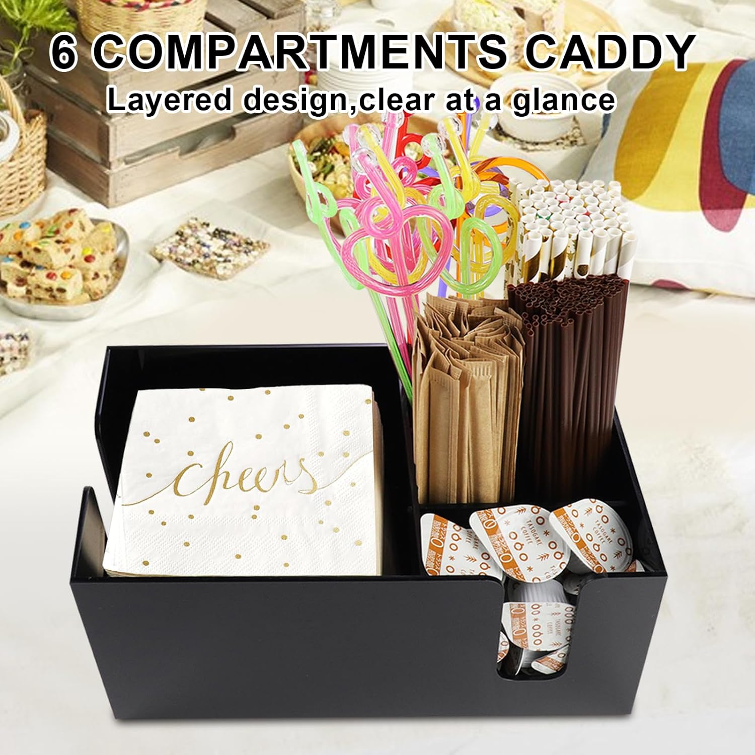 Bar Napkin Holder Straw Caddy