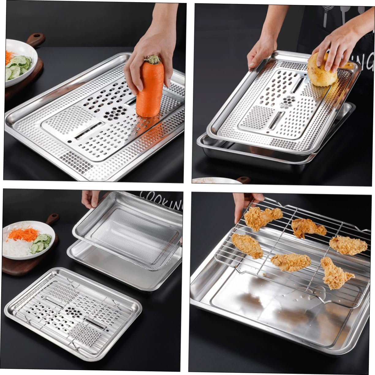 High-Quality Stainless Steel Grating Plates Kit by COLLBATH Tool
