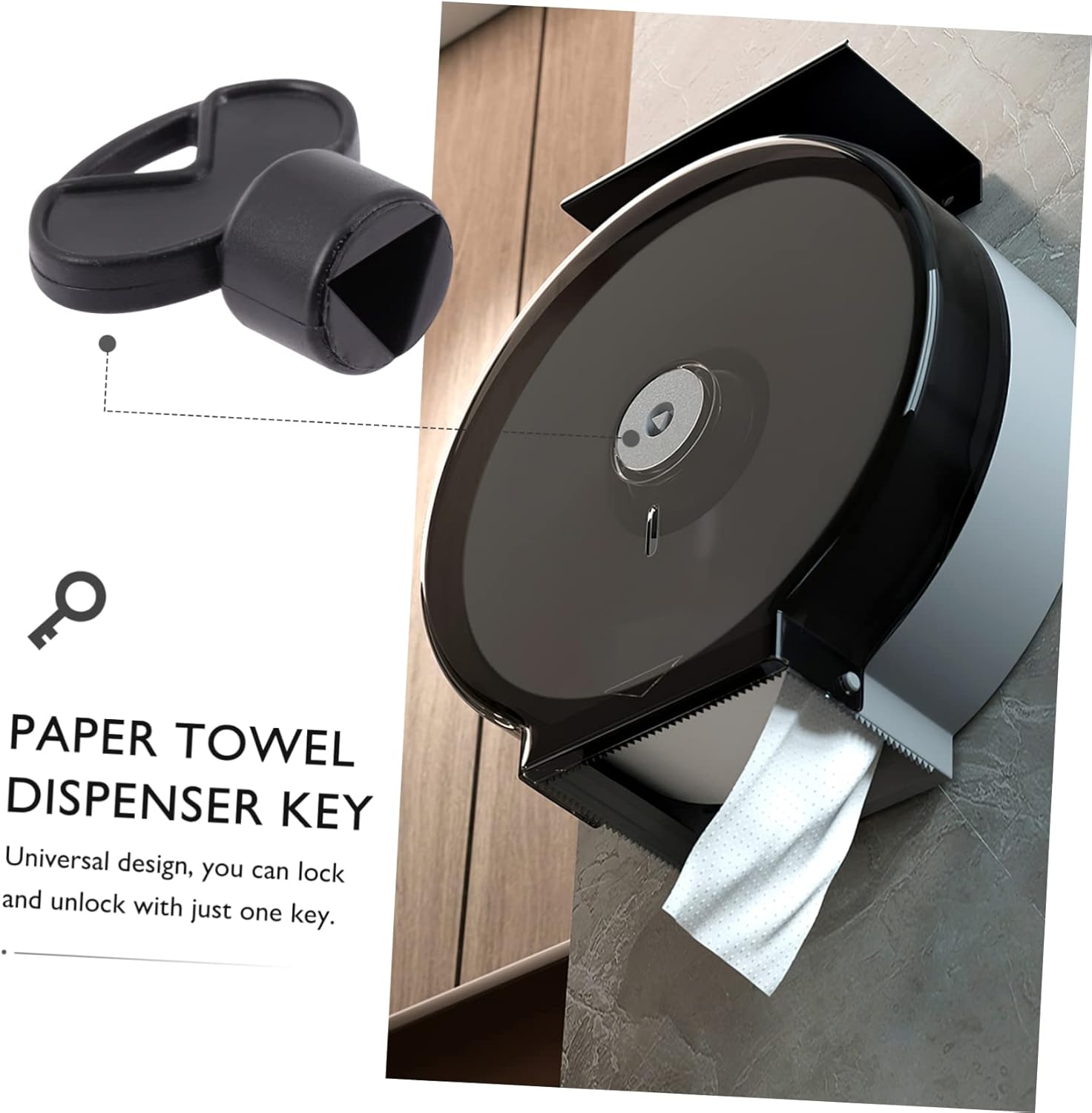 4-Pack Dispenser Key Set for Durable Compact Towels in Restrooms