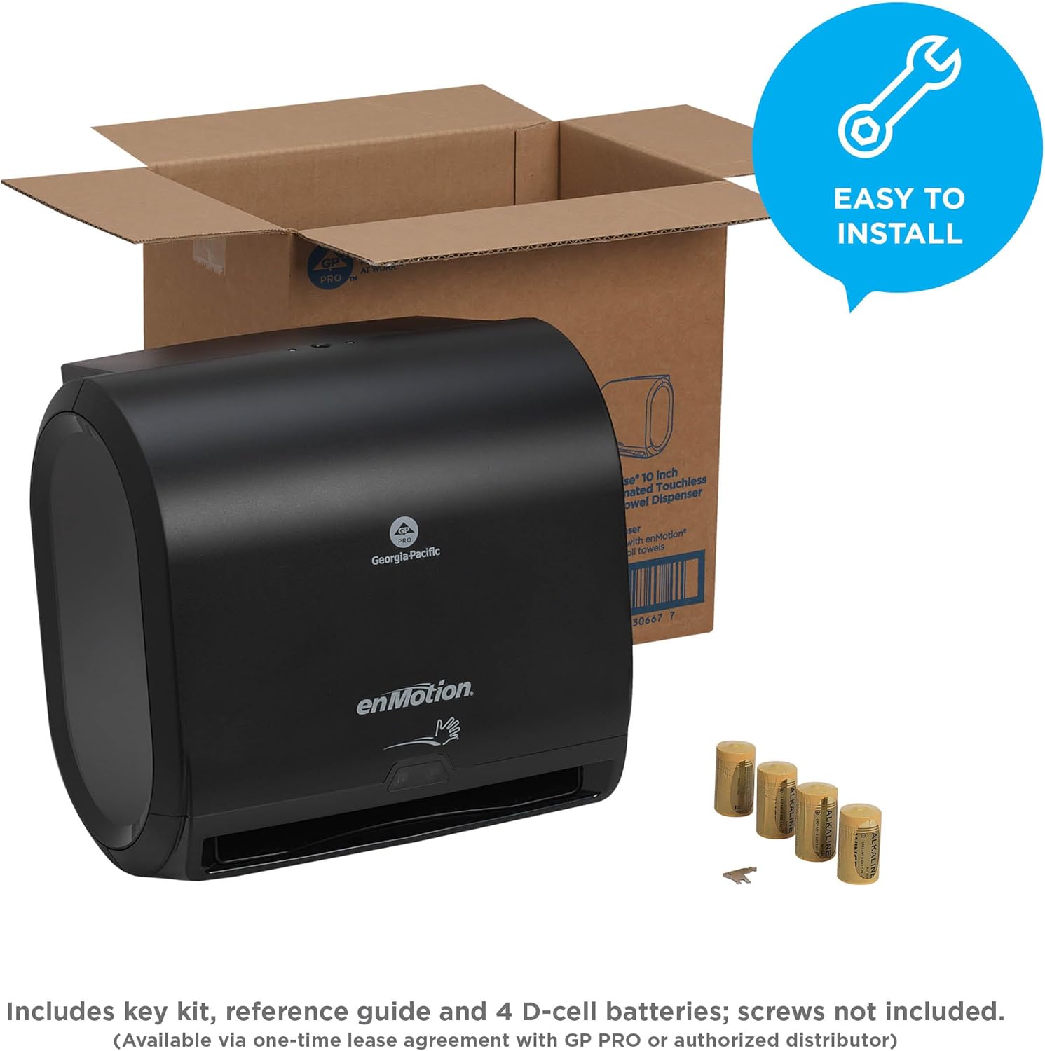 enMotion Georgia-Pacific Touchless Paper Towel Dispenser 10-inch Black