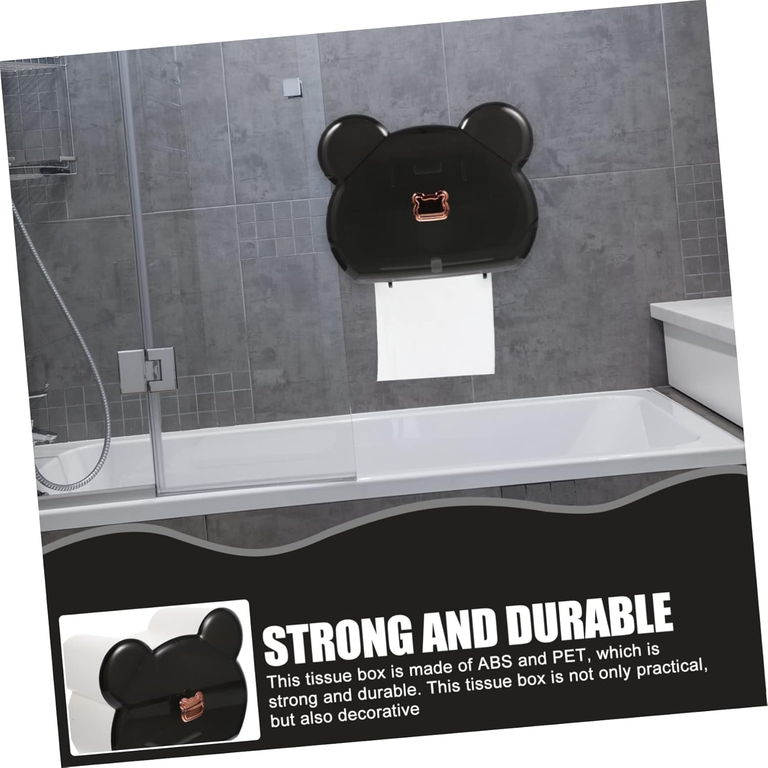 Wall-Mounted Bath Tissue Holder Catiebye