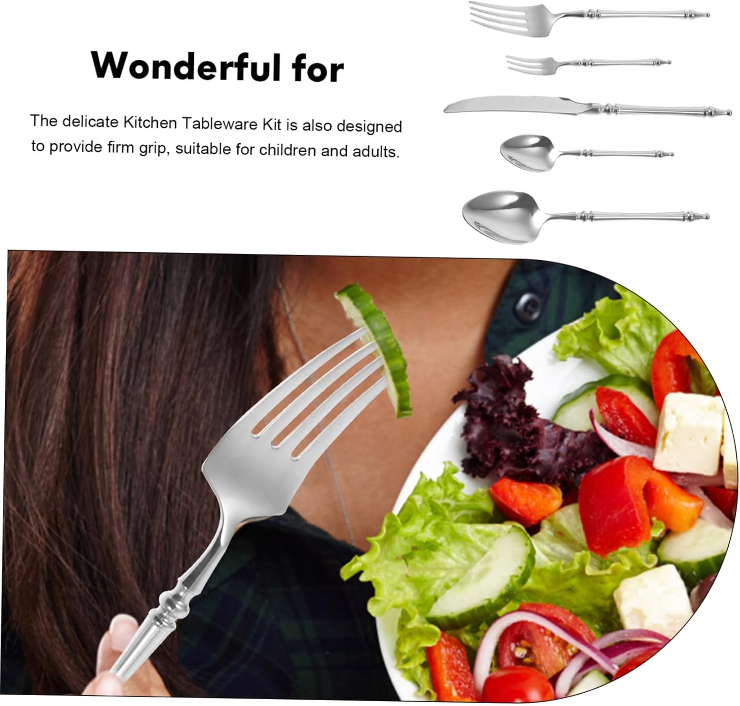 Hoement 5-Piece Stainless Steel Cutlery Set 1