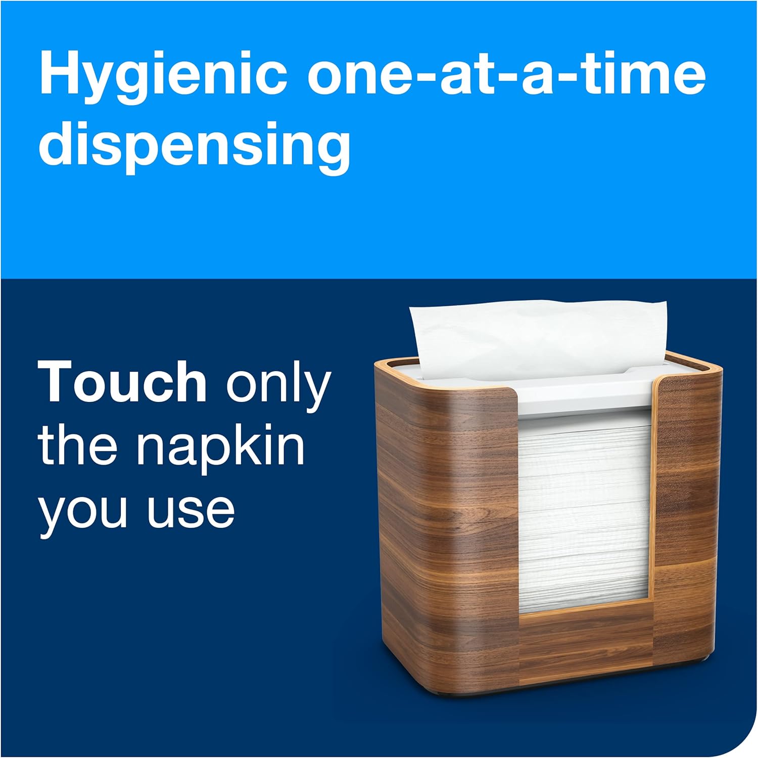 Tork Xpressnap N4Walnut - N4 Refill - White Napkin dispenser