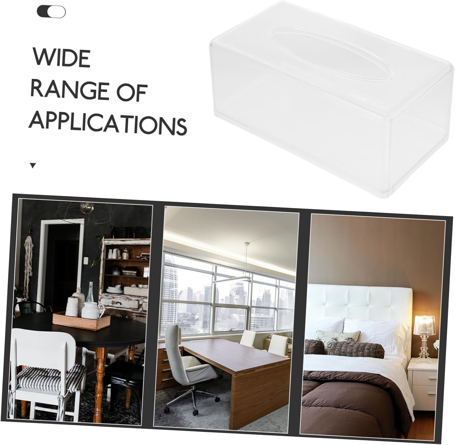 Stylish Acrylic Tissue Dispenser
