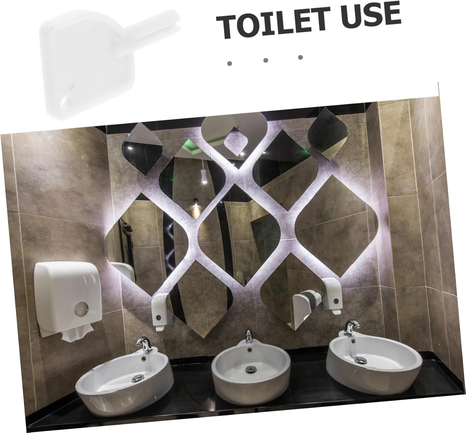 Mobestech Paper Towel Key Replacement withStylish locked Tissue Box for Restroom Use