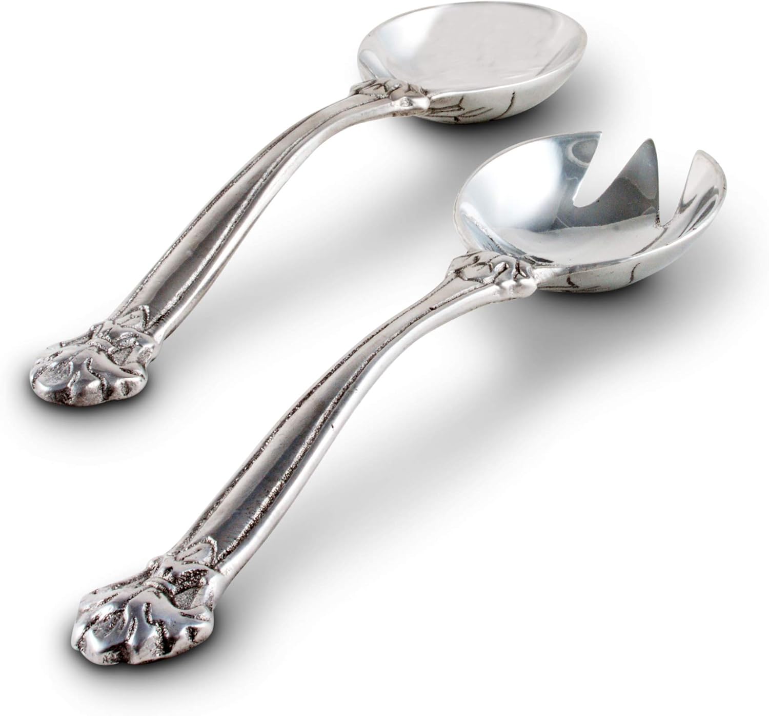 Arthur Court Aluminum Fleur-De-Lis Serving Set