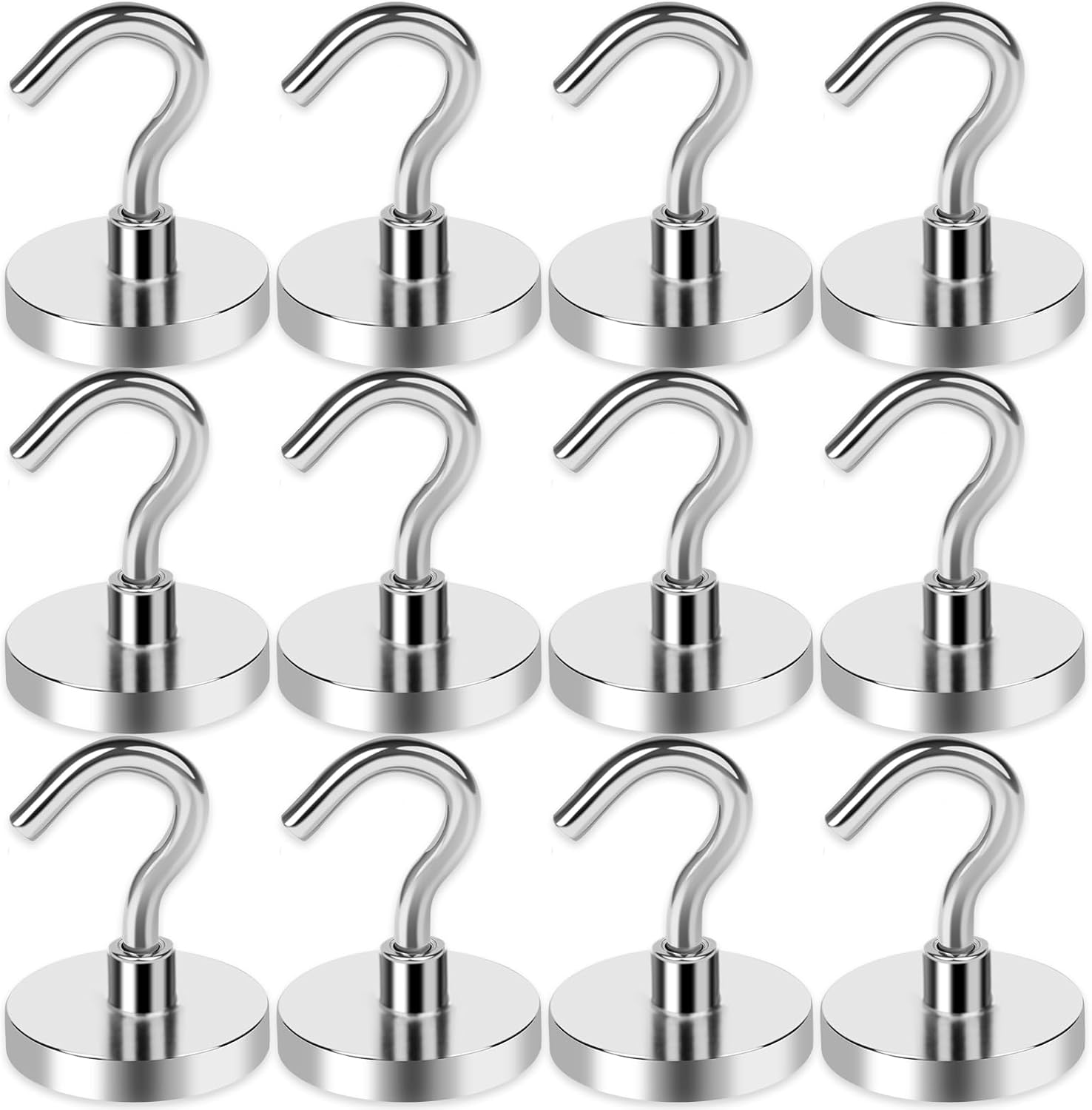 LOVIMAG Heavy Duty Magnetic Hooks 12 Pcs for Cruise and Home Use