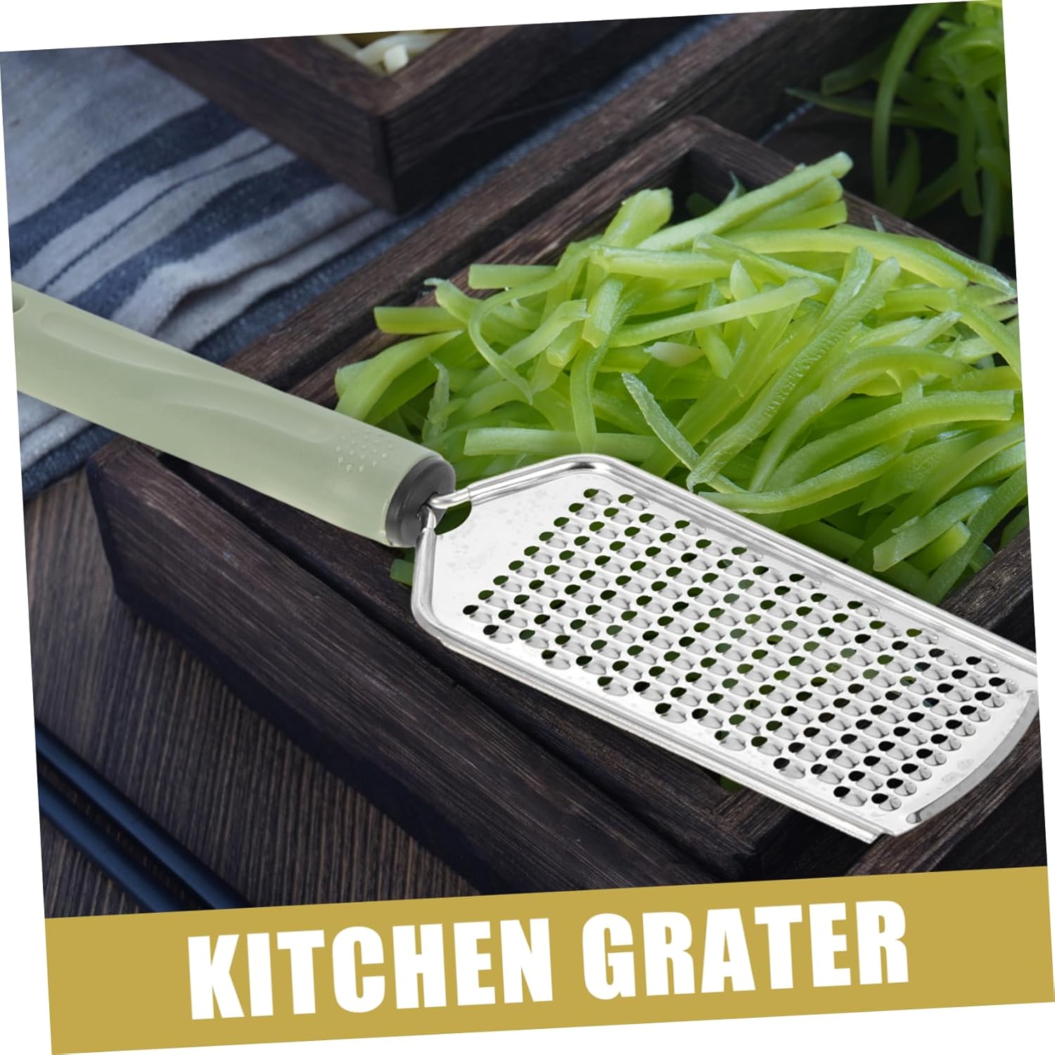 Stainless Steel Tri Set Includes 3-Piece Cheese Grater Vegetable Chopper Shredder