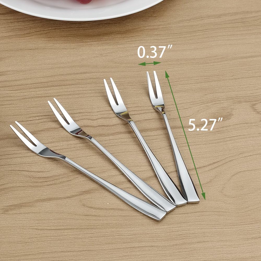 Elegant Small-Size Stainless Steel Two-Prong Forks