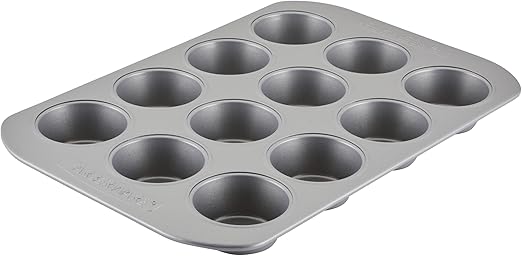 Farberware 12-c. Nonstick Nonstick Bakeware Muffin Pan, Gray