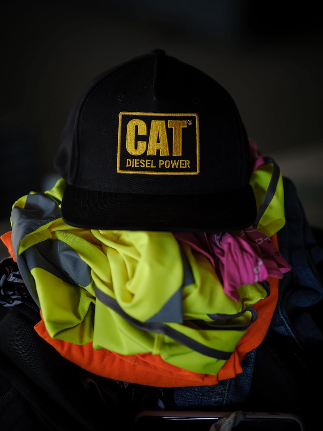 Caterpillar Mens Diesel Power Flat Bill Cap