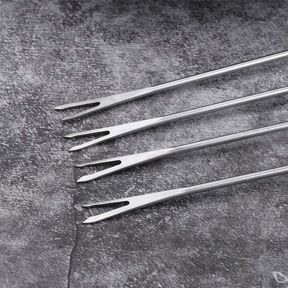 Stainless Steel Fondue Fork Set with Handle for Kitchen