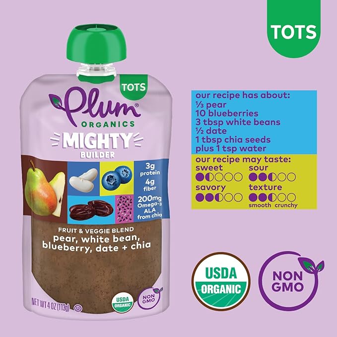 ★Plum Organics Mighty Builder Toddler Variety Pack, 4oz, 12 Pouches
White Bean & Chia blended with Fruits
$8.93 [$7.99] when you check out with Subscribe & Save.
Walmart has the smaller 8 pack for $10.88
CLICK HERE