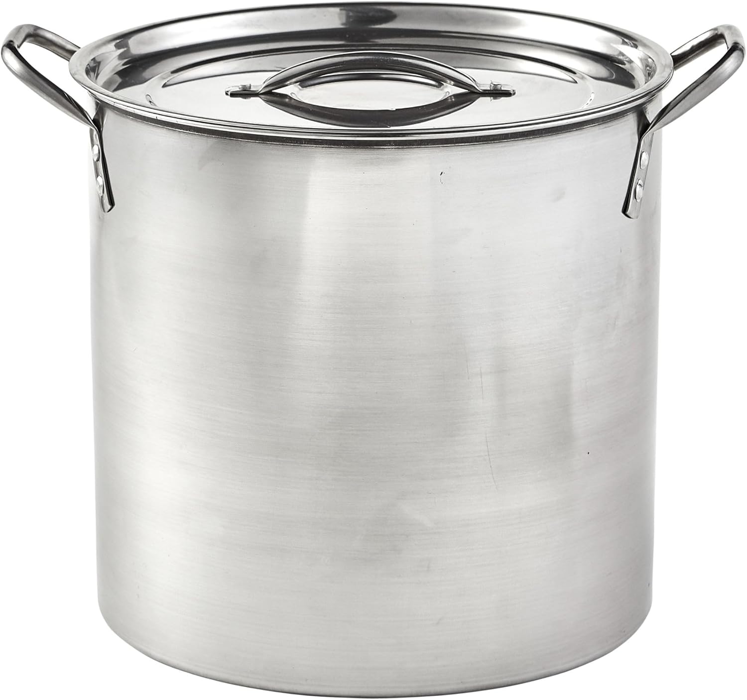 16-Quart Stainless Steel Stock Pot with Lid Silver