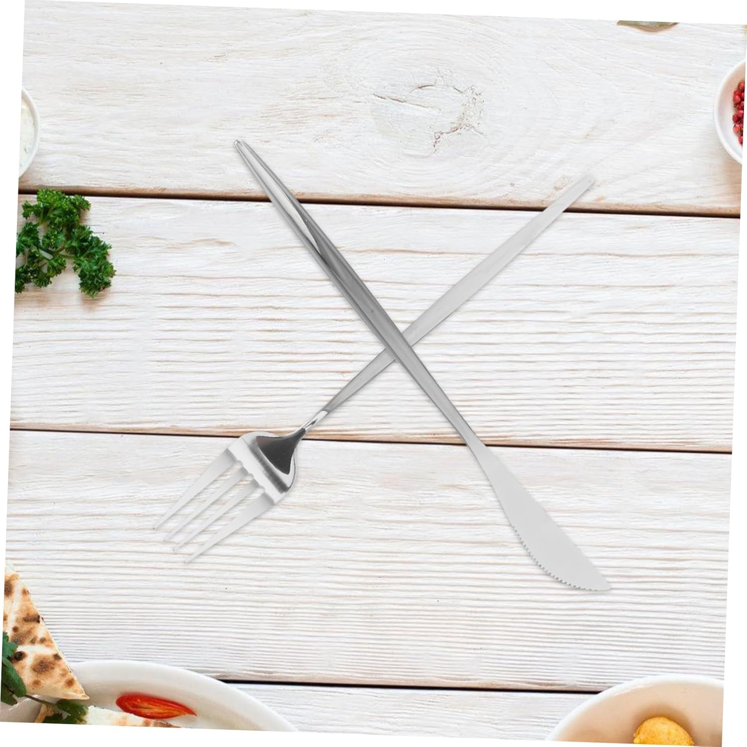 PRETYZOOM Stainless Steel Dinner Fork Set for Family and Parties