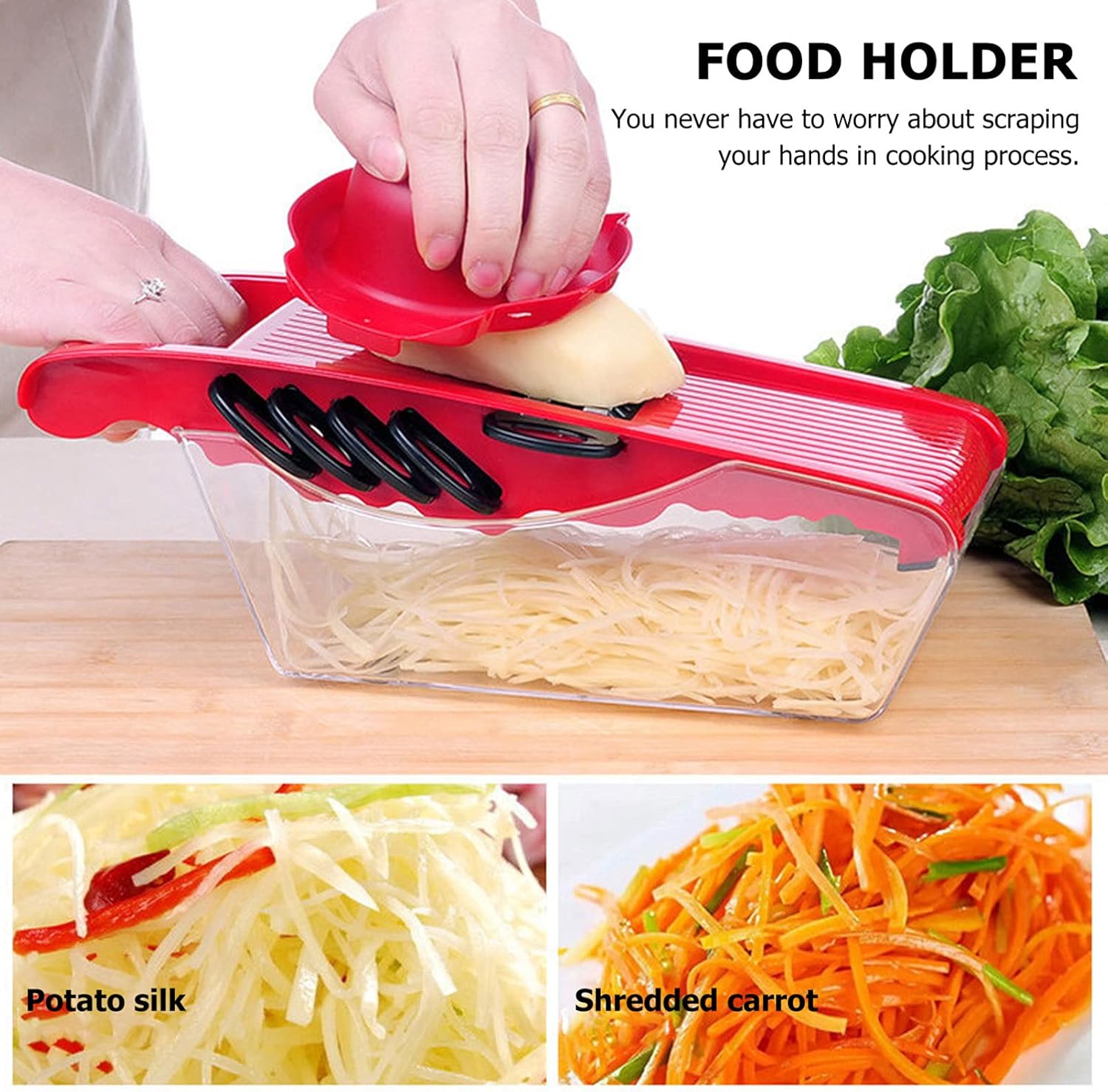 Kichvoe Mandoline Slicer Protector - Safety Gloves for Kitchen Slicing Tasks