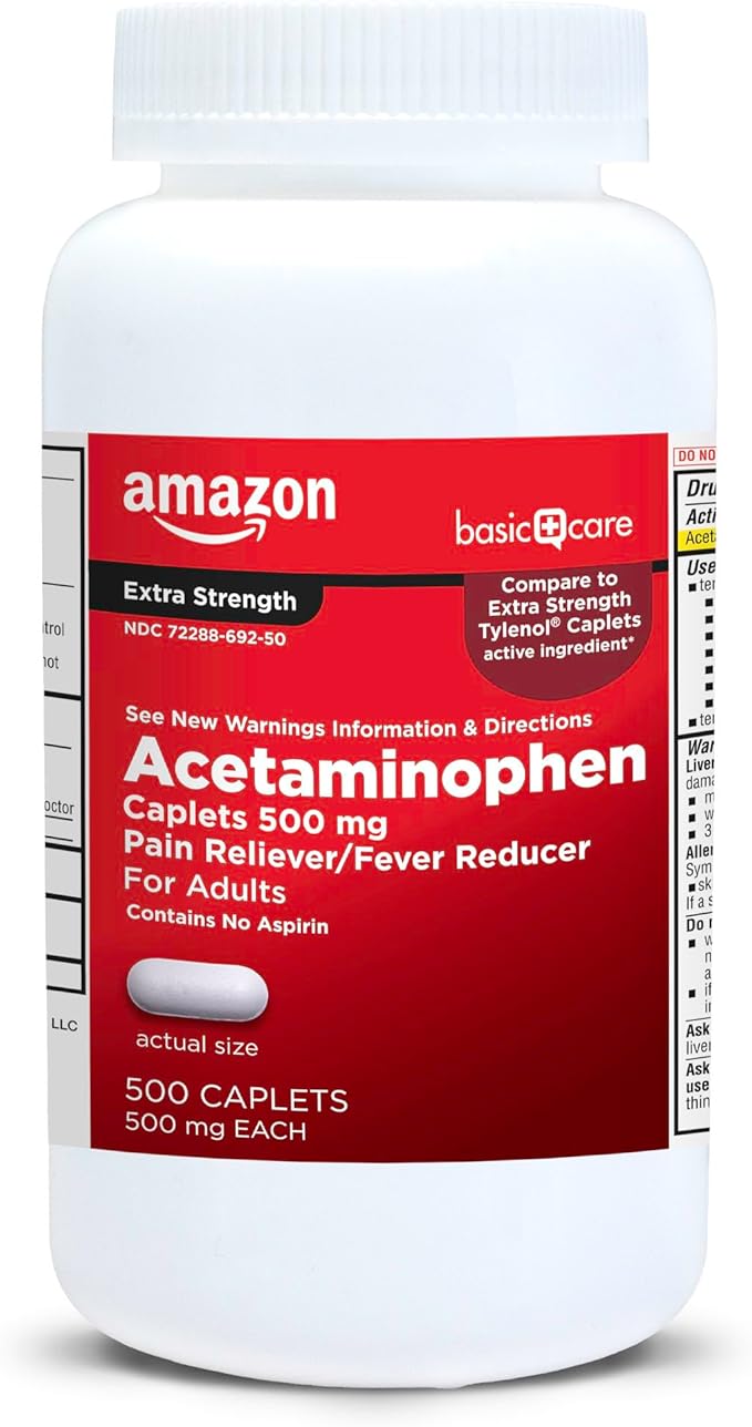 Amazon Basic Care Acetaminophen, 500mg, 500 Caplets
$6.72 [$5.76] when you clip the 25% off coupon and check out with Subscribe & Save.
($7.98 for the Walmart store brand)
CLICK HERE