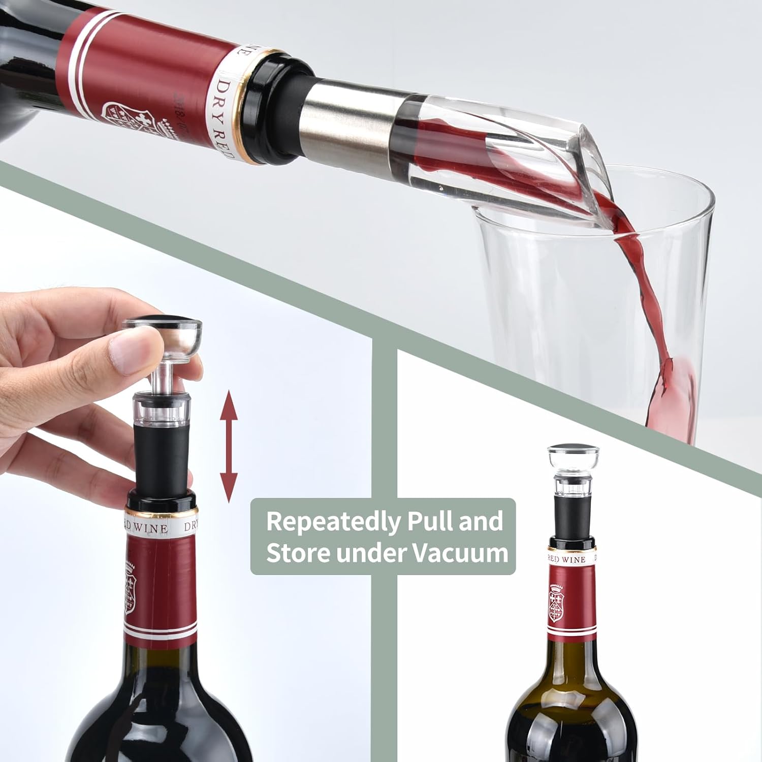 Guowall Stainless Steel Cheese Slicer with Wine Opener Set of 10