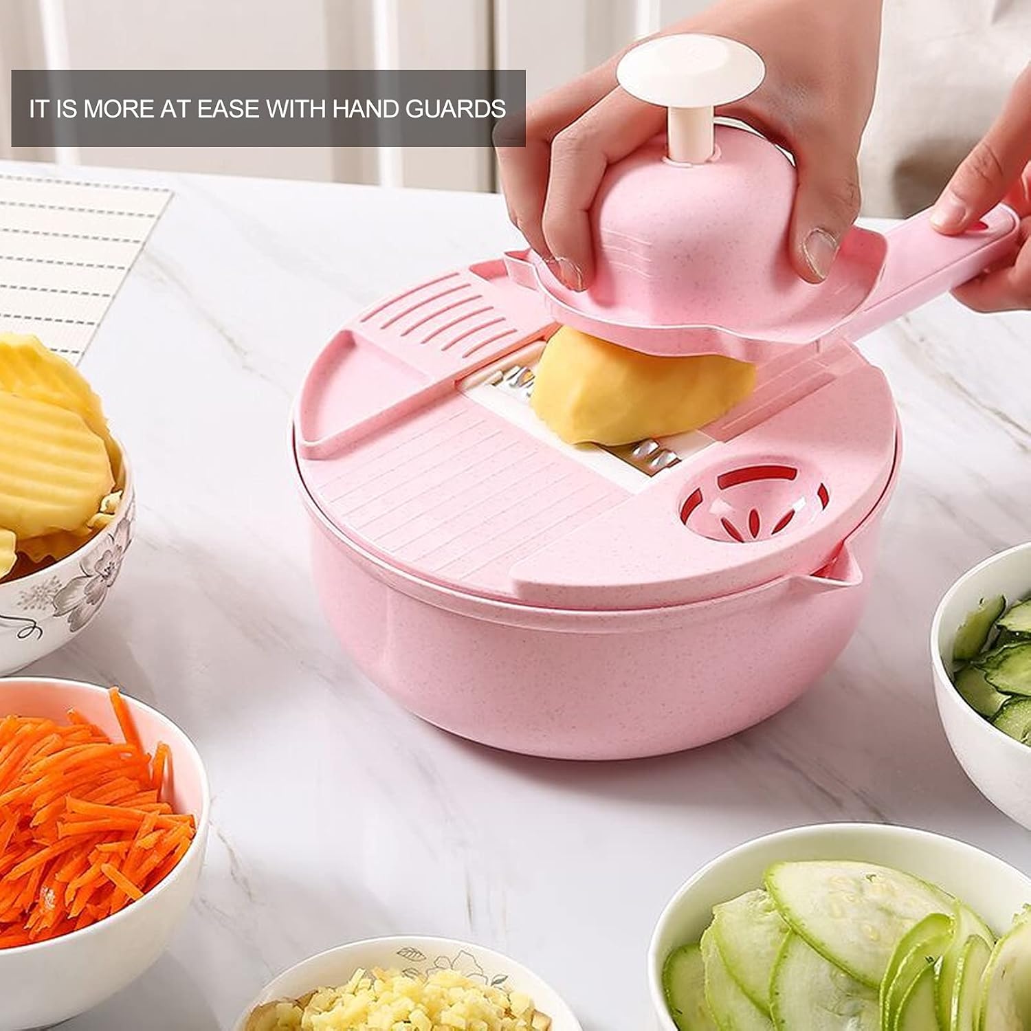 Effortless 12-in-1 Vegetable Chopper with container