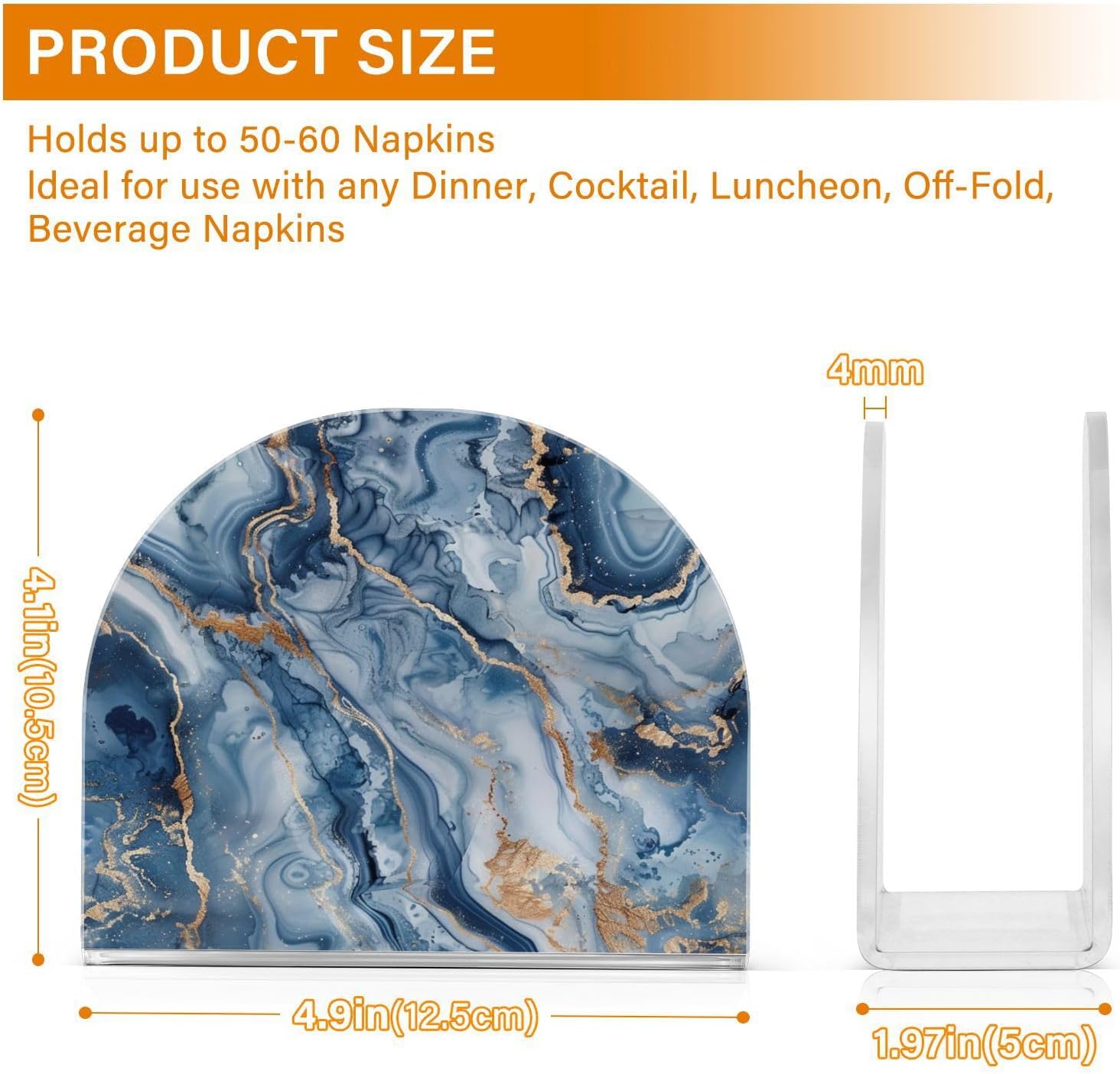 ALAZA Marble Watercolor Napkin Holder
