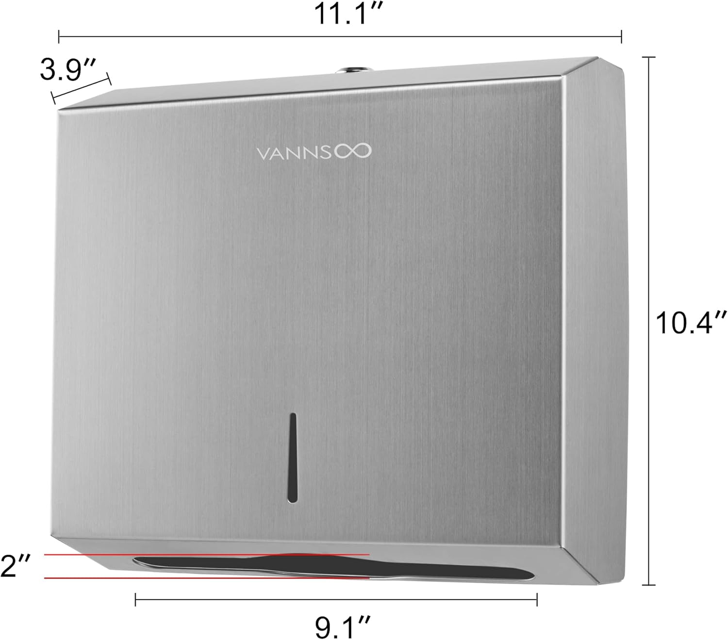 VANNSOO Commercial Paper Towel Dispenser Wall Mount