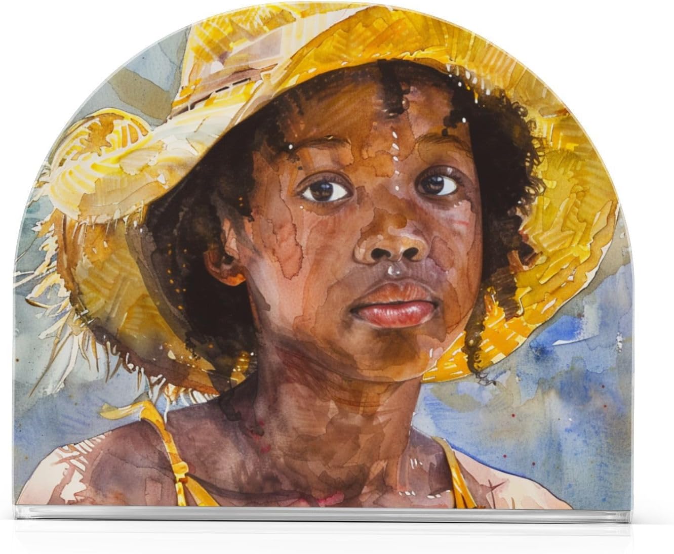 ALAZA Napkin Holder African American Napkins Dispenser