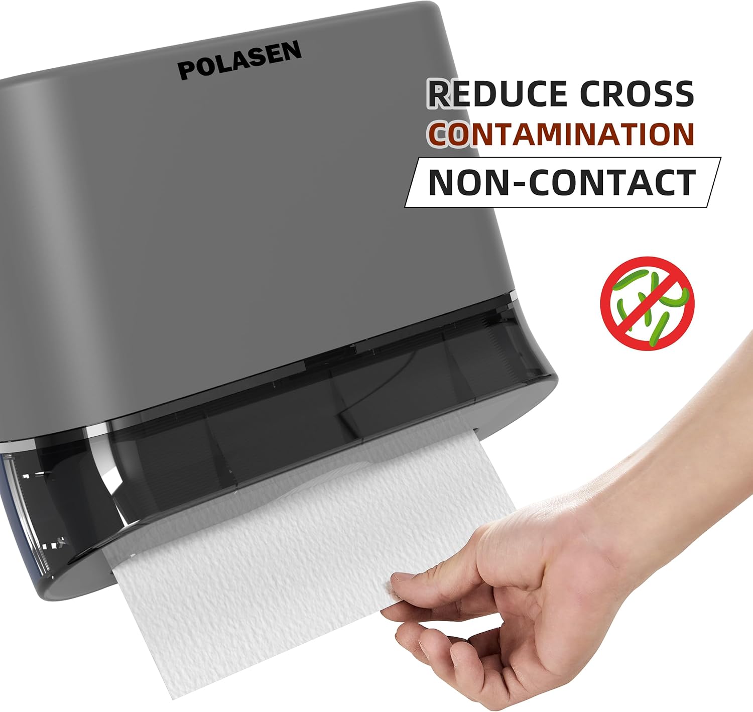 Compact Wall-Mount Dispenser for Z-Fold Paper Towels