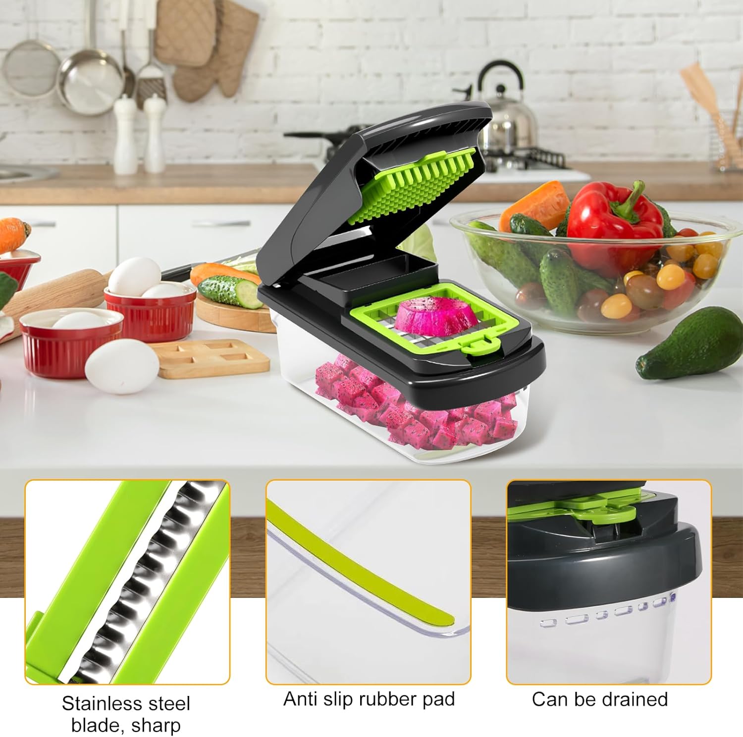 ZLHETWT Multifunctional Vegetable Chopper