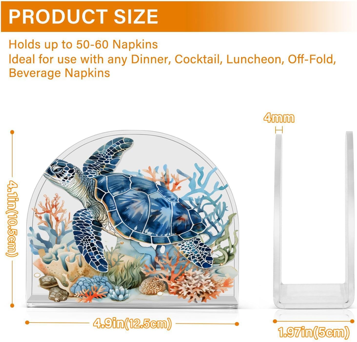 Seahorse Swimming Napkin Holder