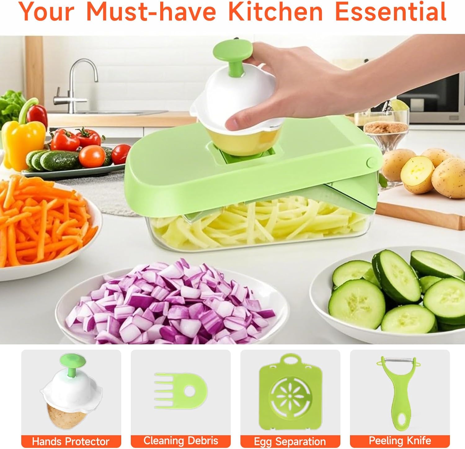 Consumix9-in-1 Vegetable ChopperEffortless Slicing Tool