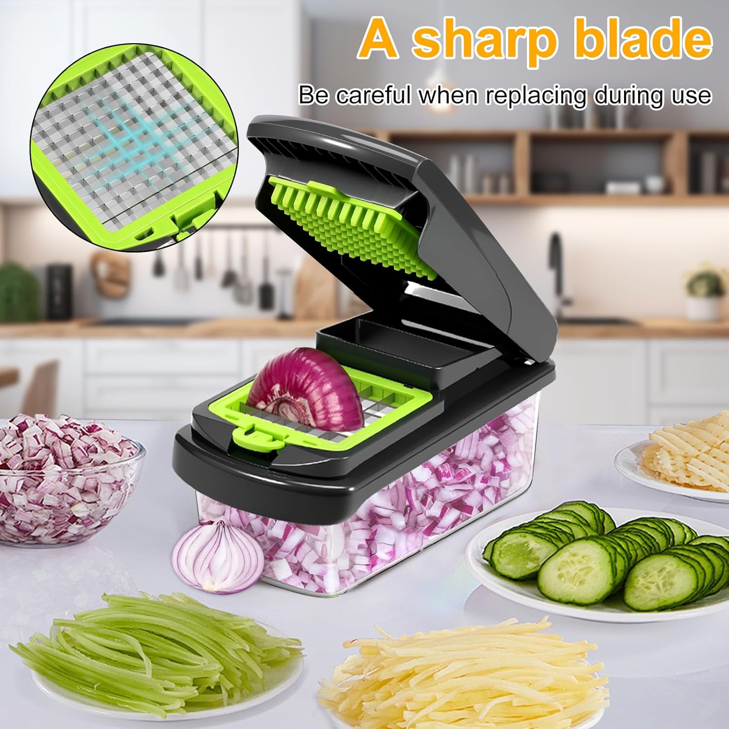 ZLHETWT Multifunctional Vegetable Chopper