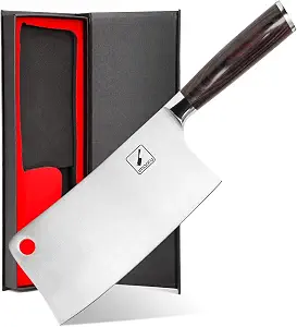 imarku Cleaver Knife 7 Inch Meat Cleaver - SUS440A Japan High Carbon Stainless Steel Butcher Knife with Ergonomic Handle, Ultra Sharp Knife, Kitchen Gadgets for Home/Restaurant, Mothers Day Gifts