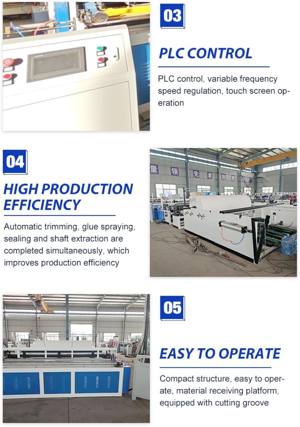 High-Speed Toilet Tissue Rewinding Machine with Custom Options
