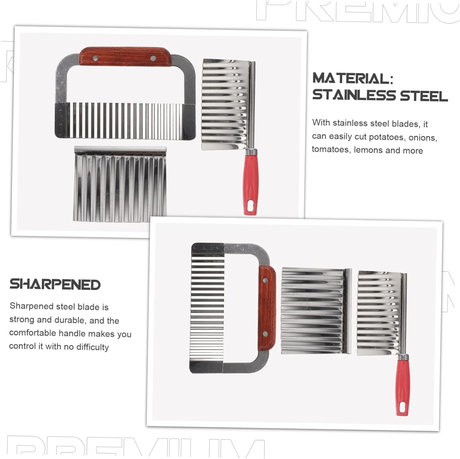 Potato Chopper Knife Set Effortless Slicer