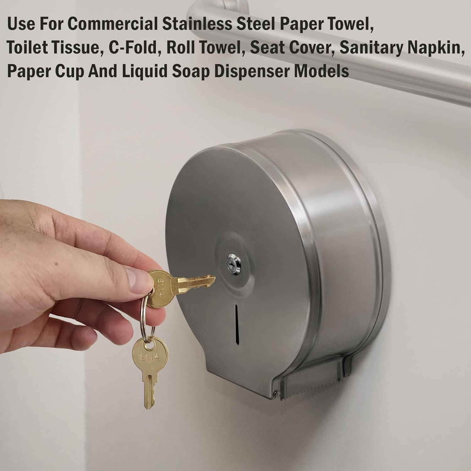 Badogrio E114 Toilet Paper Towel Dispenser Key-6 Pack