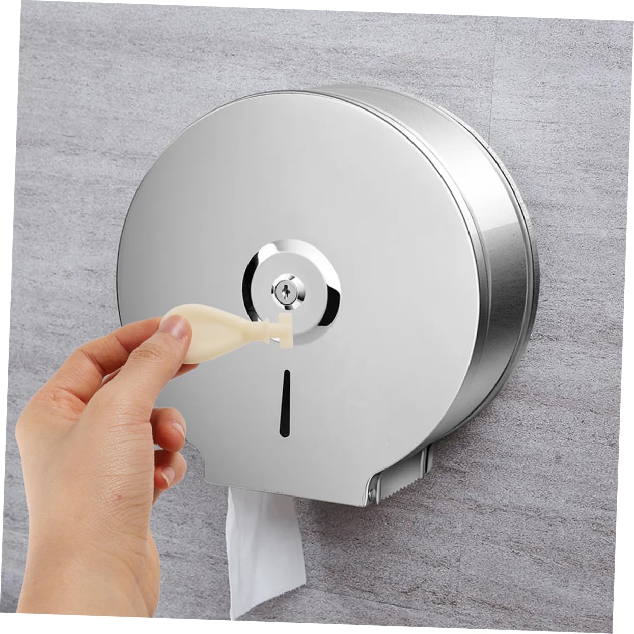 4pcs Paper Towel Dispenser Lock Replacement Key Ring for Tissue Box