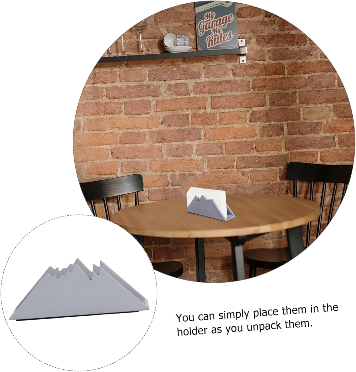 Elegant Snow Mountain Napkin Holder