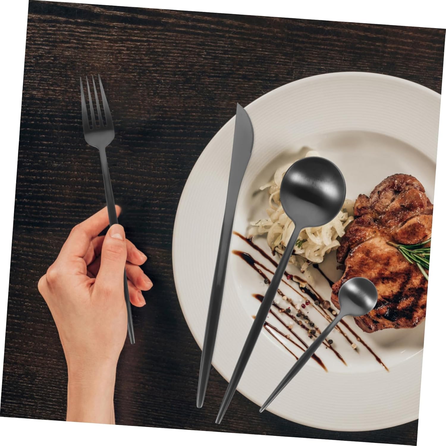 Stainless Steel Silverware Set - Portability Design and Functionality