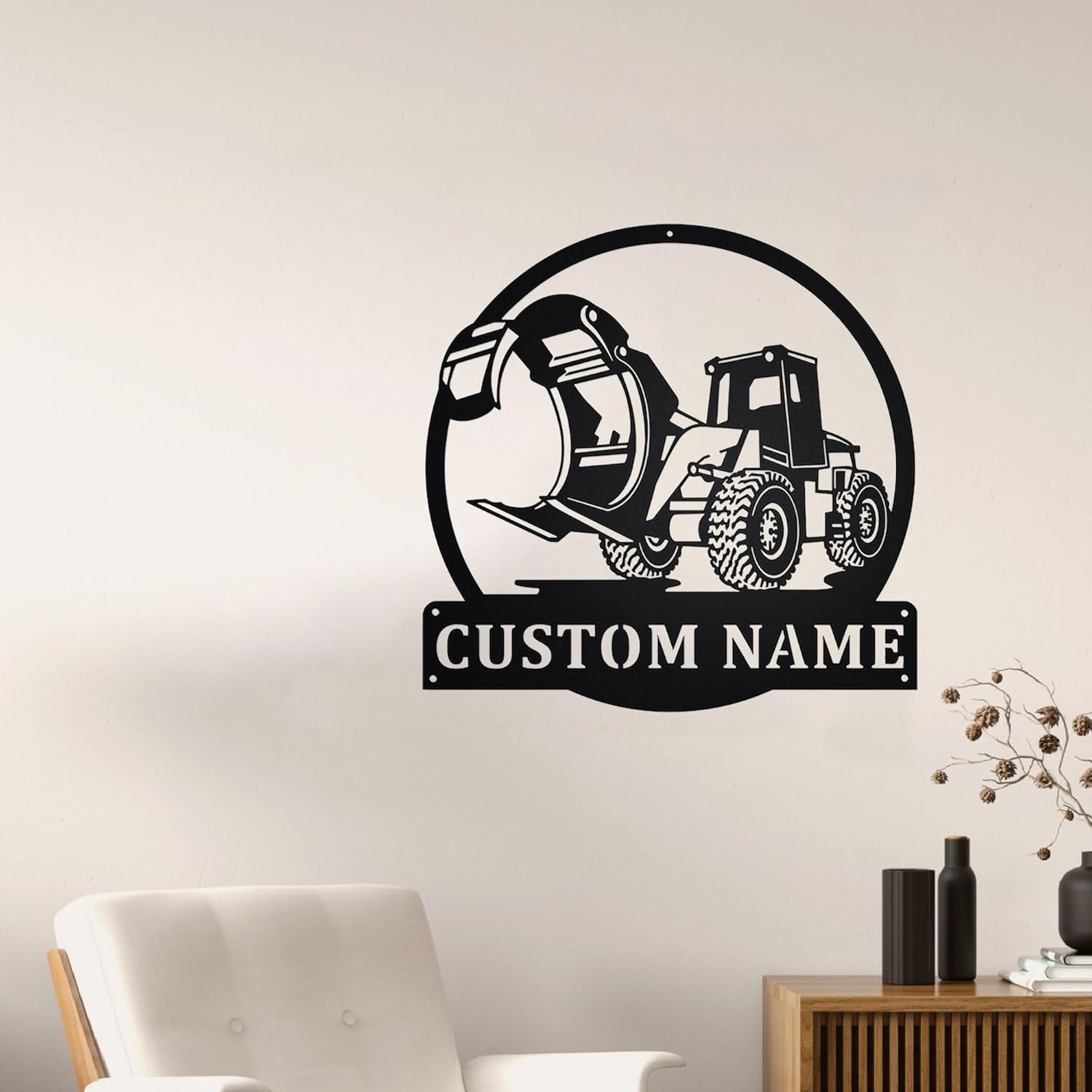 Personalized Metal Wall Art with LED Lighting