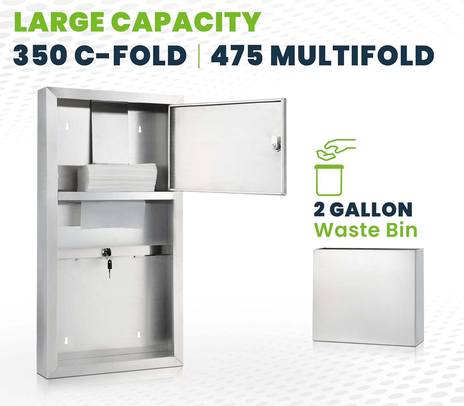 Effortless Commercial Dispenser for Paper Towels