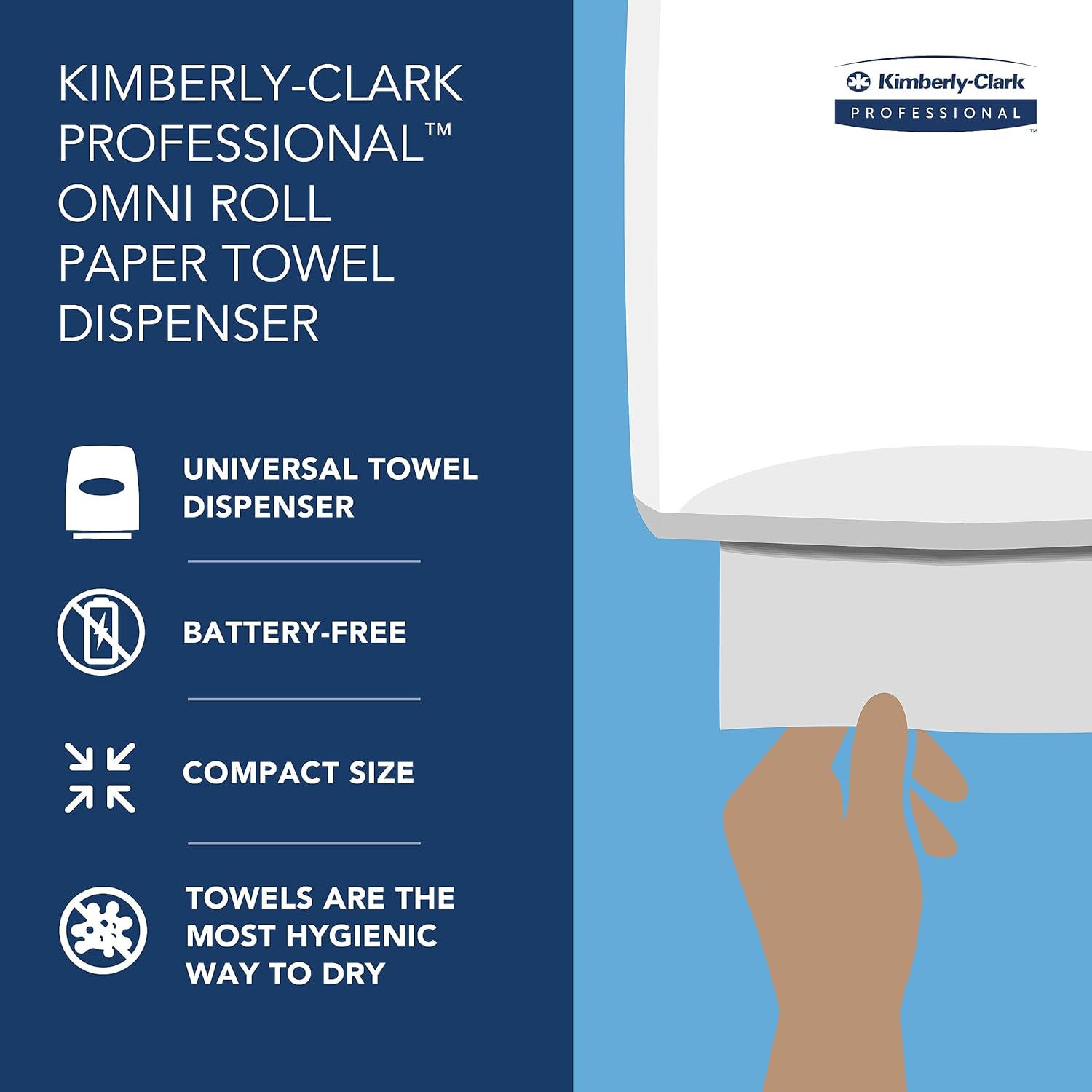 Oinati Roll Towel Dispenser Compact Durable Stylish