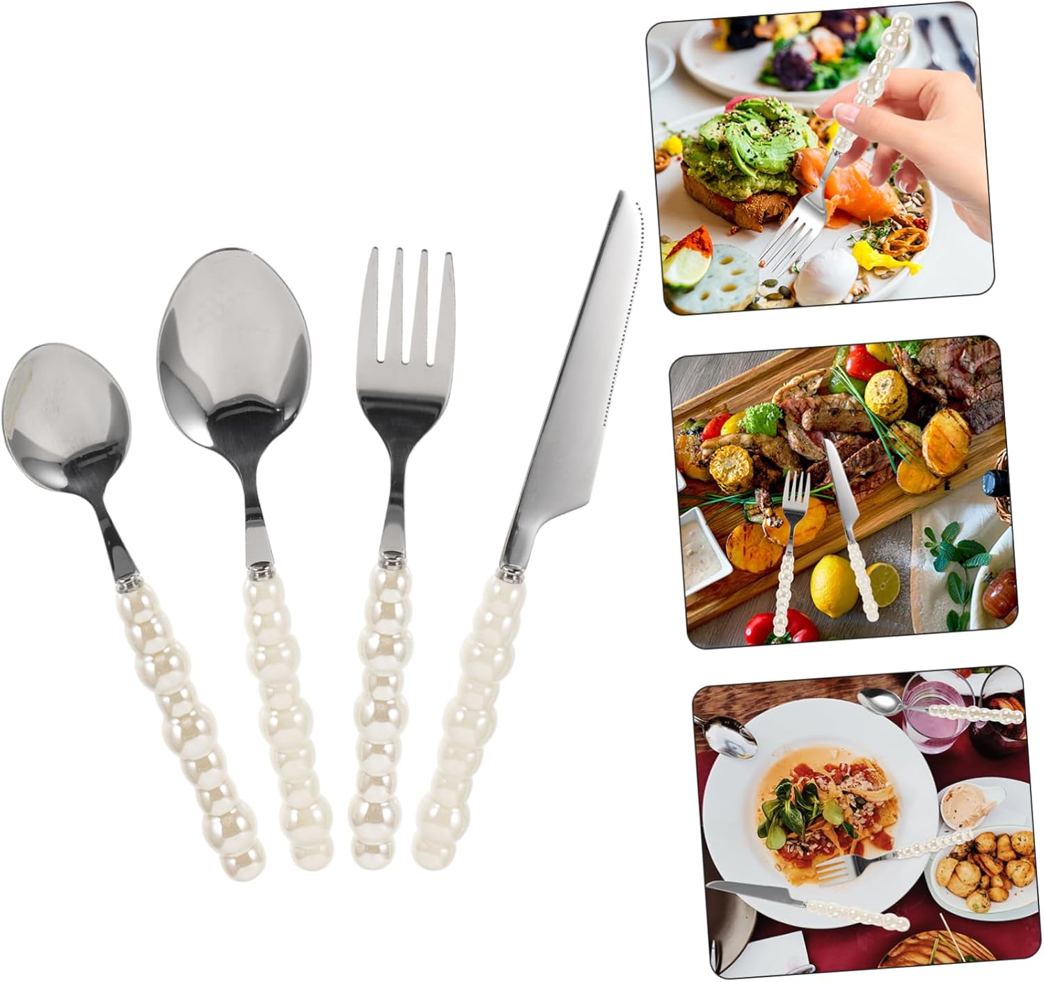 PRETYZOOM Premium Dinner Fork Cutter Set